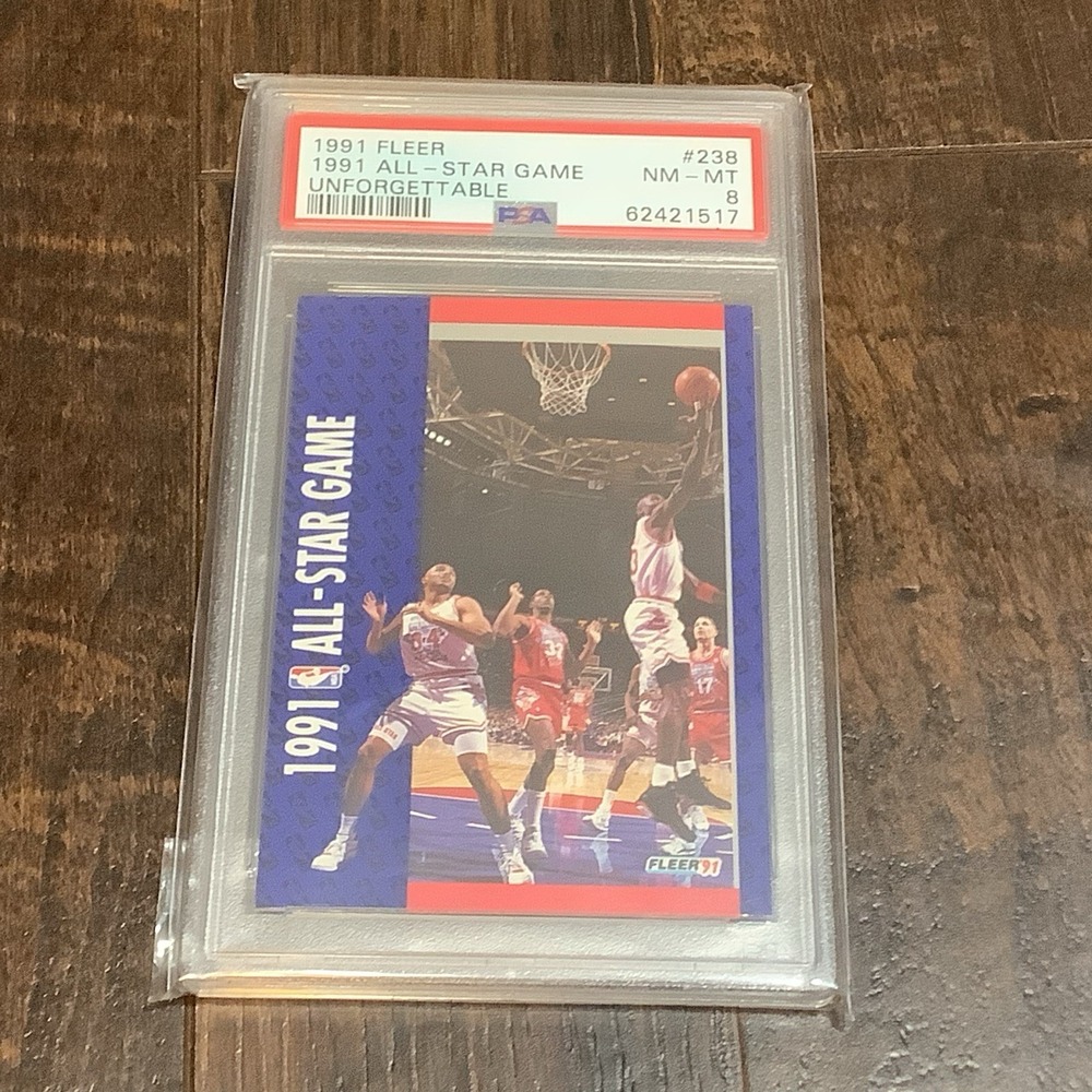 1991 Fleer All-Star Game Unforgettable Michael Jordan #238 PSA 8 NM-MT
